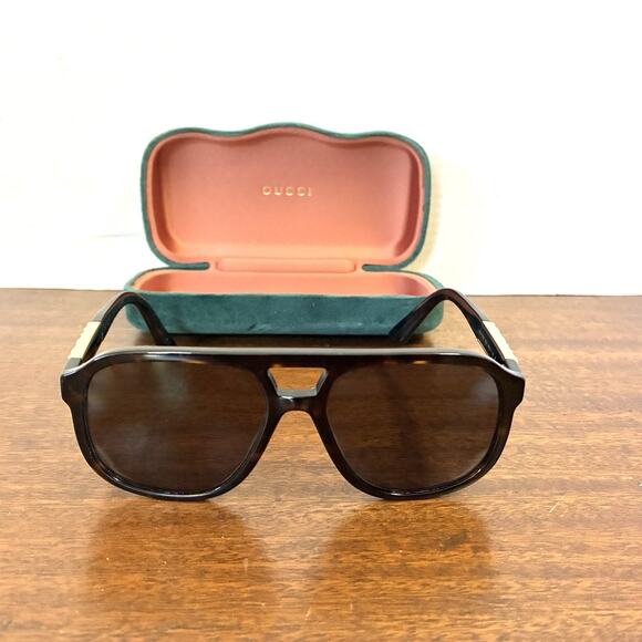 GUCCI GG1188S 003 58 17 Pilot Black Unisex Sunglasses Frames Only - Picture 1 of 9